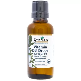SWANSON Suplement diety Witamina D3 (w płynie) 29,6 ml - Witaminy i minerały SWANSON Suplement diety Witamina D3 (w płynie) 29,6 ml - Witaminy i minerały - miniaturka - grafika 1
