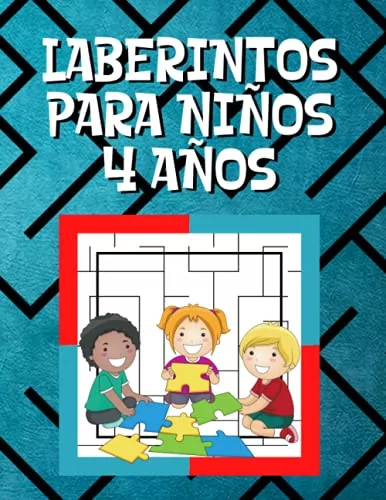 Laberintos Para Niños 4 Años: Libro de laberintos para niños | 100 laberintos para niños intelectuales | Con soluciones