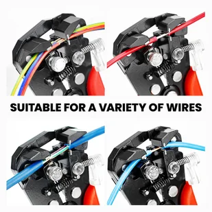 KAIWEETS KWS-103 Multifunctional Automatic Wire Stripper, Wire Cutting, Terminals Crimping Tool with TPR Handle - Kombinerki i obcęgi - miniaturka - grafika 7