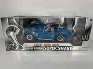 Samochody i pojazdy dla dzieci - Shelby Collectibles Shelby Cobra 427 Super Snake Blue 1:18 42707 - miniaturka - grafika 1