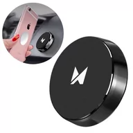 Uchwyty samochodowe do telefonów - Wozinsky Wozinsky samoprzylepny magnetyczny uchwyt samochodowy na deskę rozdzielczą czarny (WMH-02) WMH-02 - miniaturka - grafika 1