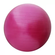 Piłki do ćwiczeń - Piłka gimnastyczna na siłownię do domu 55cm róż - miniaturka - grafika 1