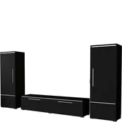 Inne meble do salonu - Meblościanka 22W21009 TYP-09 Amber Helvetia Wieruszów Dąb Alpin, Czarny - miniaturka - grafika 1