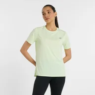 Koszulki i topy damskie - Koszulka damska New Balance WT41222MEW miętowa - miniaturka - grafika 1