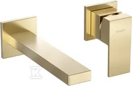 Baterie umywalkowe - Bateria umywalkowa podtynkowa ARS BRUSHED GOLD - miniaturka - grafika 1
