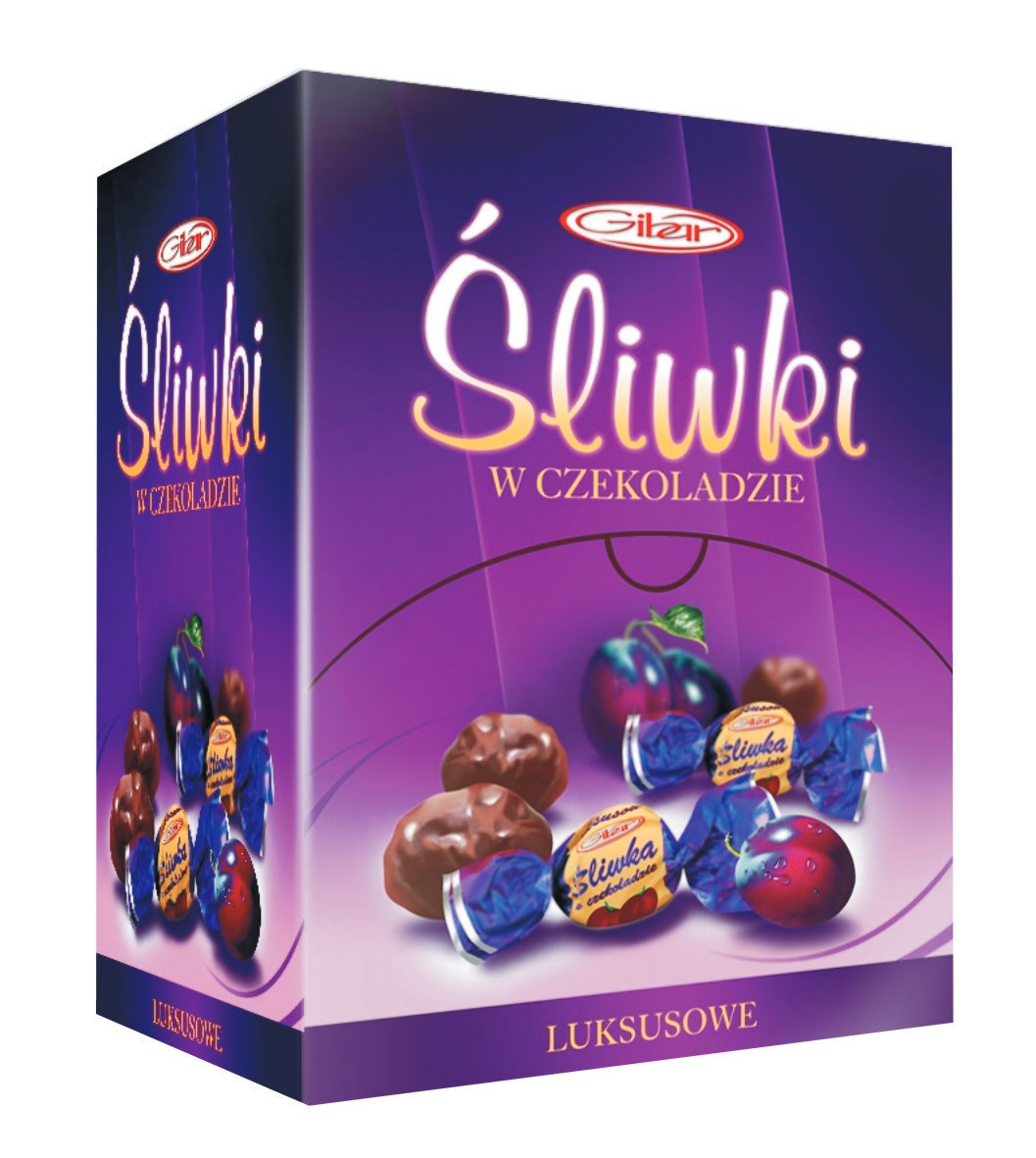 Cukierki Śliwka w czekoladzie luksusowa pyszna zawijana 3 kg