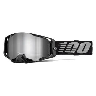 Gogle Cross 100% Armega Lustrzanka Czarny - Gogle i okulary motocyklowe Gogle Cross 100% Armega Lustrzanka Czarny - Gogle i okulary motocyklowe - miniaturka - grafika 1