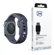 Akcesoria do smartwatchy - 3MK Silicone Watch Strap szary/grey silikonowy gumowy pasek dla Apple Watch 1/2/3/4/5/6/7/8/9/SE/Ultra/Ultra2 42/44/45/49mm - miniaturka - grafika 1