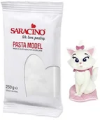 Dodatki do ciast w proszku - Masa Cukrowa Saracino Biała 250g Lukier Plastyczny Do Modelowania Figurek - miniaturka - grafika 1