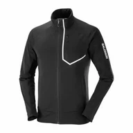 Kurtki i kamizelki sportowe damskie - Kurtka Salomon GORE-TEX Infinium  Windstopper  Pro Deep Black - miniaturka - grafika 1