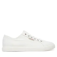 Trampki męskie - Tenisówki Calvin Klein Jeans Ess Vulc Low Mg Cv YM0YM01301 Biały - miniaturka - grafika 1