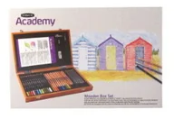 Kredki, ołówki, pastele i pisaki - Wooden Box Academy, komplet kredek - miniaturka - grafika 1