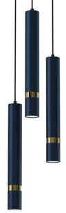 Lampa wisząca JOKER NAVY BLUE/GOLD 3xGU10 - Lampy sufitowe - miniaturka - grafika 1