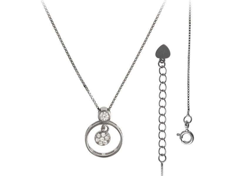 NASZYJNIK SREBRNY KÓŁKO fn407 - 2g.