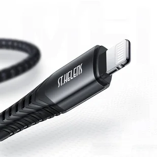 Joyroom kabel MFI przewód USB Typ C - Lightning 2,1A 1,2m czarny (ST-C04 1,2M Black) - Kable USB - miniaturka - grafika 12