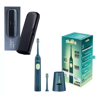 VITAMMY SMILS Deep Water + etui VITAMMY case 1 black Zestaw prezentowy - szczoteczka soniczna  i etui - Szczoteczki elektryczne - miniaturka - grafika 1
