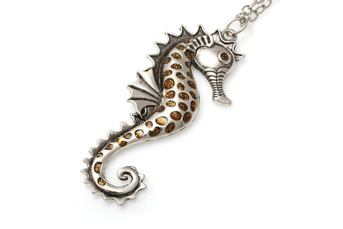 Konik Morski Wisiorek Na Długim Łańcuszku