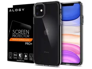 Spigen Etui Ultra Hybrid do Apple iPhone 11 Crystal Clear + szkło alogy uniwersalny - Etui i futerały do telefonów - miniaturka - grafika 1