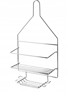 CARL SILVER Półka łazienkowa2 półki 23x9,5x41,5cm - Półki łazienkowe - miniaturka - grafika 1