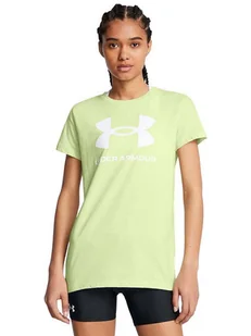 Under Armour Koszulka "Sportstyle" w kolorze zielonym - Koszulki i topy damskie - miniaturka - grafika 1