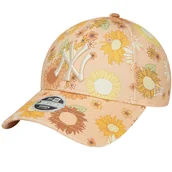 Czapki damskie - New Era 9FORTY New York Yankees Floral All Over Print Cap 60435003, Kobieta, Czapka z daszkiem, Pomarańczowy - miniaturka - grafika 1