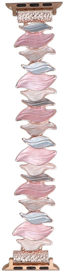 GlacierX bransoleta do smartwatcha Gleam Kiss Stretch Bracelet Tea Rose do Apple Watch 38/40/41mm Różowa