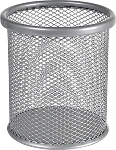 Stickn Penneholder tråd metal sølv Ø90mm H100mm - Przyborniki na biurko - miniaturka - grafika 1