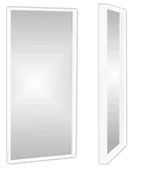 Lustra - Lustro 160x60 wąska KASETONOWA rama BIAŁA PREMIUM - miniaturka - grafika 1