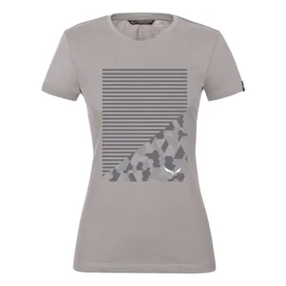 Koszulki i topy damskie - Salewa T-shirt damski Geometric Dry W Heather Grey/Camou&stripes 46 00-0000027942 - grafika 1