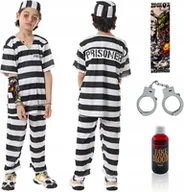Stroje karnawałowe - Kostium Zombie Więzień Przebranie Dla Dzieci Halloween Karnawał 110-120Cm - miniaturka - grafika 1
