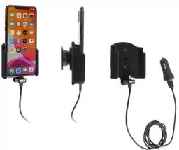 Uchwyt do Apple iPhone 11 Pro MAX z wbudowanym kablem USB oraz ładowarką samochodową - Uchwyty samochodowe do telefonów - miniaturka - grafika 1