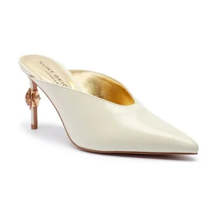 Kurt Geiger Skórzane klapki na szpilce EAGLE - Klapki i japonki damskie - miniaturka - grafika 1