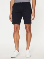 Spodenki męskie - Calvin Klein Szorty materiałowe Modern Twill K10K114063 Granatowy Slim Fit - miniaturka - grafika 1
