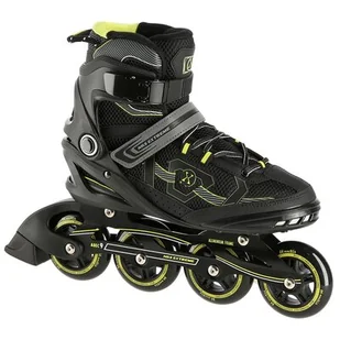 NA9157 CZARNO-ŻÓŁTY ROZM. 42 ŁYŻWOROLKI NILS EXTREME - Rolki - miniaturka - grafika 1