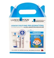 Żele i maści lecznicze - La Roche-Posay, zestaw wyprawkowy, krem myjący, 200ml + balsam kojący, 15ml + balsam regenerujący, 75ml + książka w prezencie - miniaturka - grafika 1