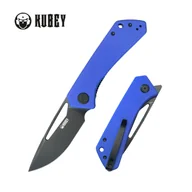 Noże - Nóż składany Kubey Thalia Blue G10, Blackwashed 14C28N (KU331P) - miniaturka - grafika 1