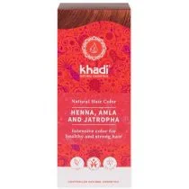 KHADI (farby do włosów) Henna naturalna z amlą i jatrophą - Khadi - 100g BP-4260378040114 - Akcesoria i kosmetyki do stylizacji brwi - miniaturka - grafika 3