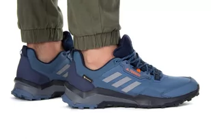 adidas Męskie sneakersy Terrex Ax4 GTX, Wonder Steel Grey Three Impact Orange, 44 EU - Buty trekkingowe męskie - miniaturka - grafika 1