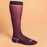 Skarpetki jeździeckie - Cienkie skarpety jeździeckie bordowe - miniaturka - grafika 1