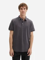 Koszulki męskie - Koszulka polo męska Tom Tailor 1043721 M Ciemnoszare (4068127336378) - miniaturka - grafika 1