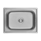 Zlewozmywaki - Kuchinox Mika zlewozmywak stalowy z syfonem SKX010T - miniaturka - grafika 1