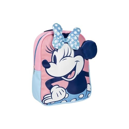 CERDÁ LIFE'S LITTLE MOMENTS Plecak dziecięcy Minnie Charakter Aplikacje, Unisex Dzieci, Różowy, Mały, Różowy kolor, S