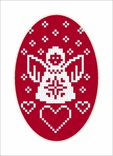 Haft krzyżykowy - Zestaw do haftu - Kartka - Aniołek - Pasmanteria - miniaturka - grafika 1