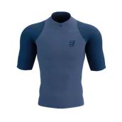 Koszulki sportowe męskie - COMPRESSPORT Koszulka do biegania TRAIL RACING POSTURAL SS TOP indigo/blues - miniaturka - grafika 1