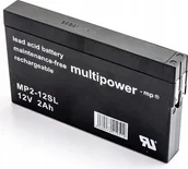 Ładowarki i akumulatory - Akumulator Multipower MP2-12SL 12V2Ah F1 - miniaturka - grafika 1
