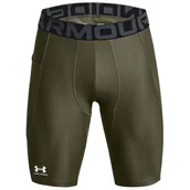 Bielizna sportowa męska - Męskie kalesony Under Armour HG Armour Lng Shorts Rozmiar: XXL / Kolor: ciemnozielony - miniaturka - grafika 1