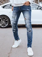 Spodnie męskie - Dstreet Męskie spodnie jeansowe Prophes Jeans 30 - miniaturka - grafika 1
