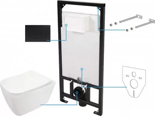 Zestaw WC podtynkowy 6 w 1 - Stelaże i zestawy podtynkowe do WC - miniaturka - grafika 1