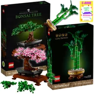 Klocki - LEGO KLOCKI ZESTAW Botanicals ICONS - DRZEWKO BONSAI i BAMBUS KLOCKI KWIATY PREZENT + EBOOK - miniaturka - grafika 1