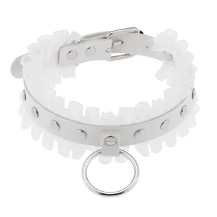 obroża/choker CIRCLE (white) - Naszyjniki - miniaturka - grafika 1